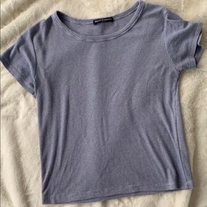 Brandy Melville Blue & White Striped Top